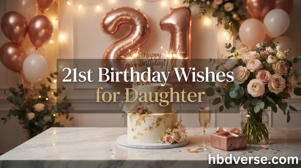 21st Birthday Wishes for Daughter