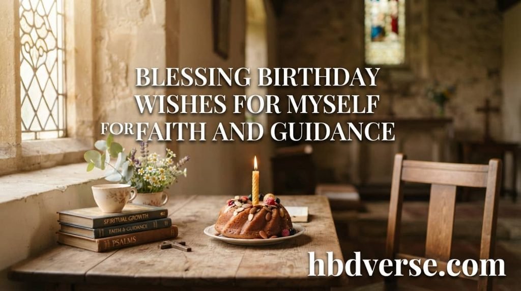 Blessing Birthday Wishes for Myself for Faith and Guidance