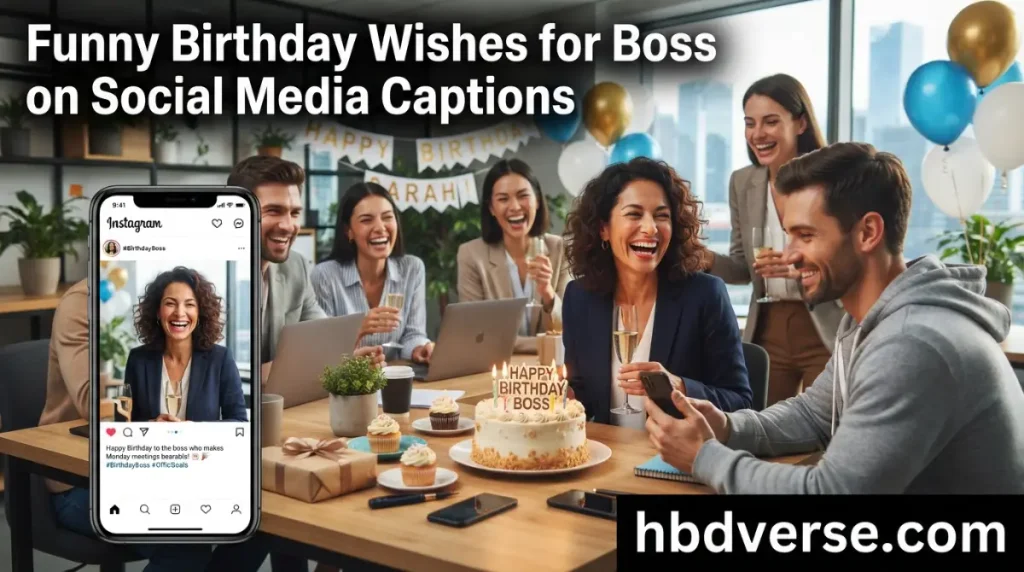 Funny Birthday Wishes for Boss on Social Media Captions