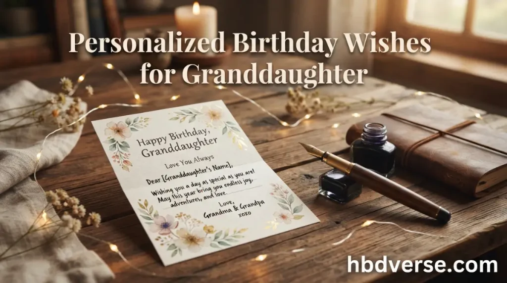 Personalized Birthday Wishes for Granddaughter