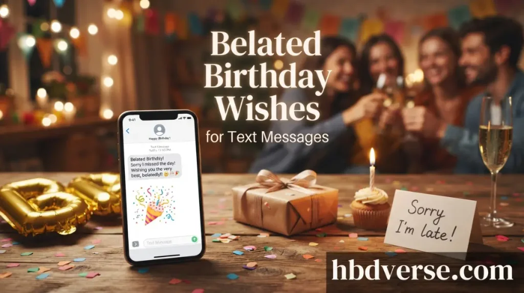 Belated Birthday Wishes for Text Messages