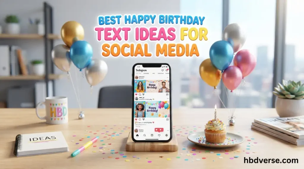 Best Happy Birthday Text Ideas for Social Media