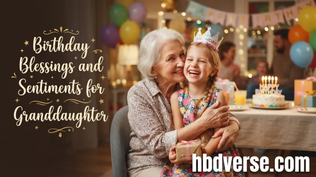Birthday Blessings and Sentiments for Granddaughter