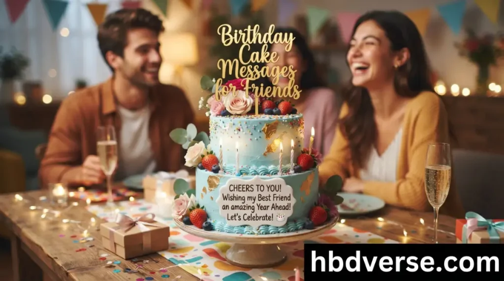Birthday Cake Messages for Friends