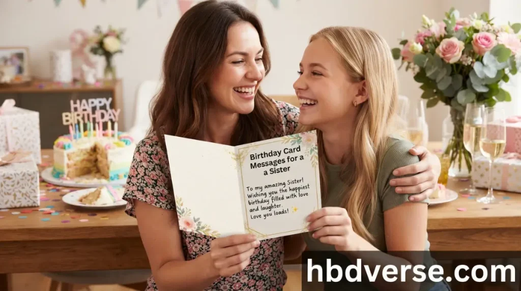 Birthday Card Messages for a Sister
