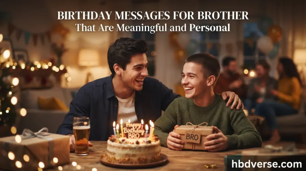 Birthday Messages for Brother That Are Meaningful and Personal