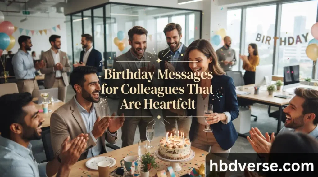 Birthday Messages for Colleagues That Are Heartfelt