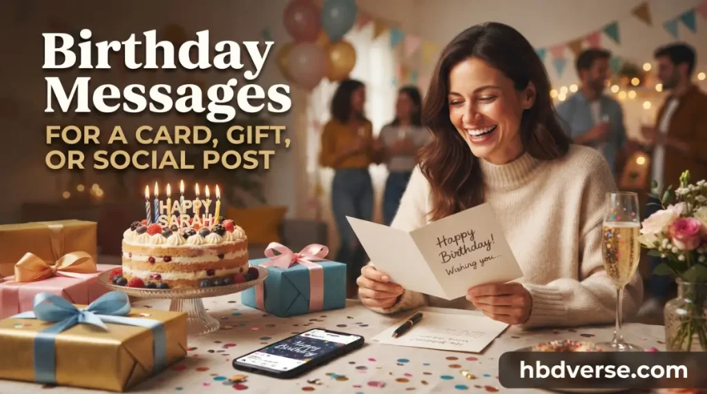 Birthday Messages for a Card, Gift, or Social Post