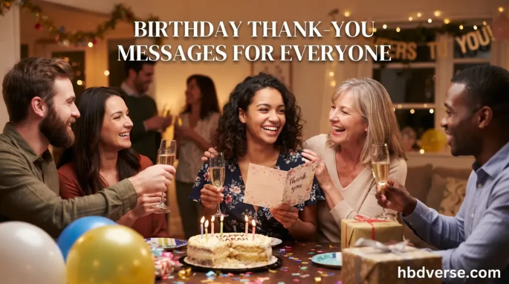 Birthday Thank-You Messages for Everyone