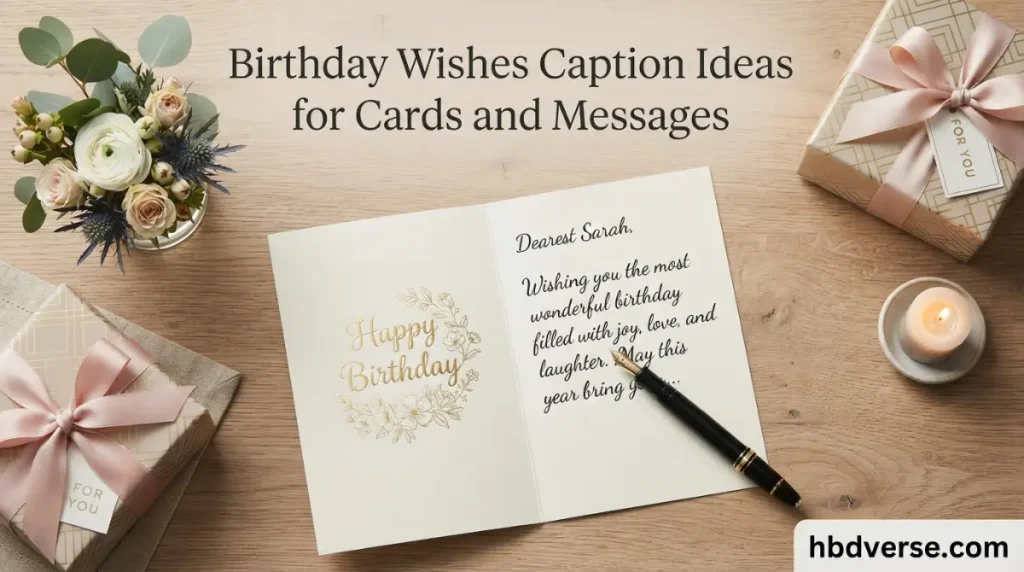 Birthday Wishes Caption Ideas for Cards and Messages