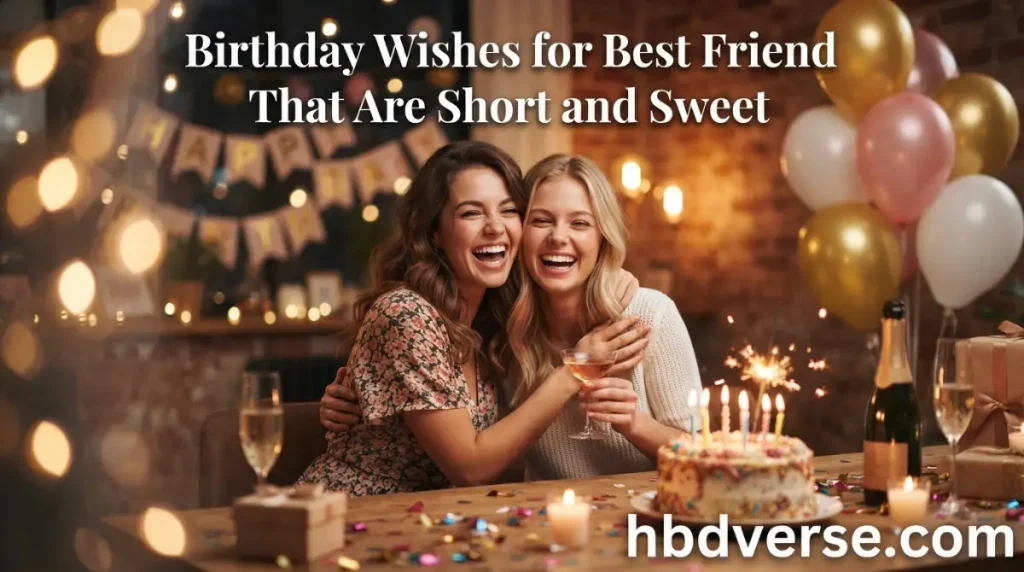 Birthday Wishes for Best Friend That Are Short and Sweet
