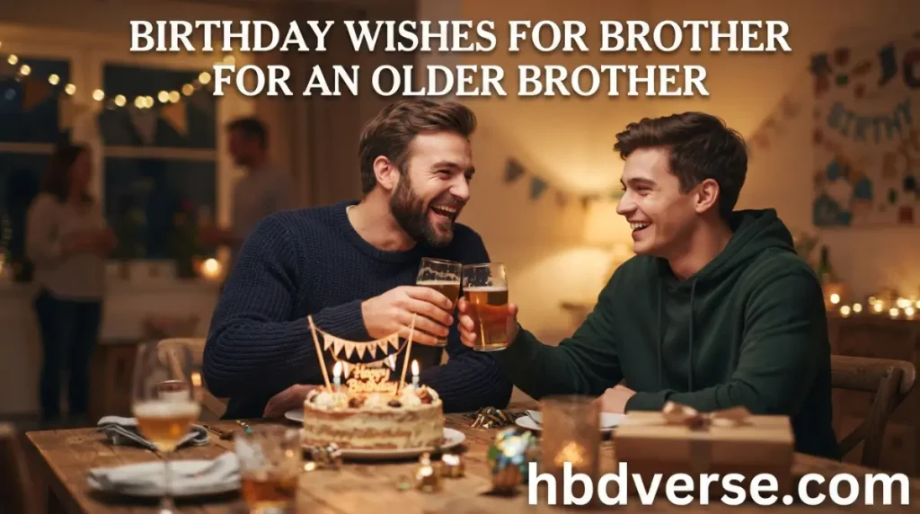 Birthday Wishes for Brother for an Older Brother