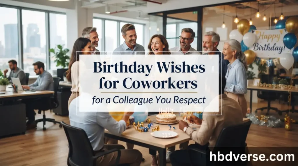 Birthday Wishes for Coworkers for a Colleague You Respect