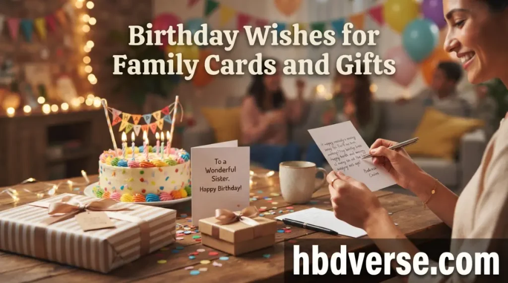 Birthday Wishes for Family Cards and Gifts