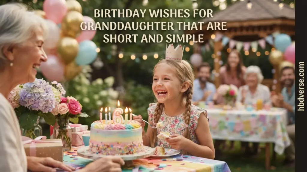 Birthday Wishes for Granddaughter That Are Short and Simple