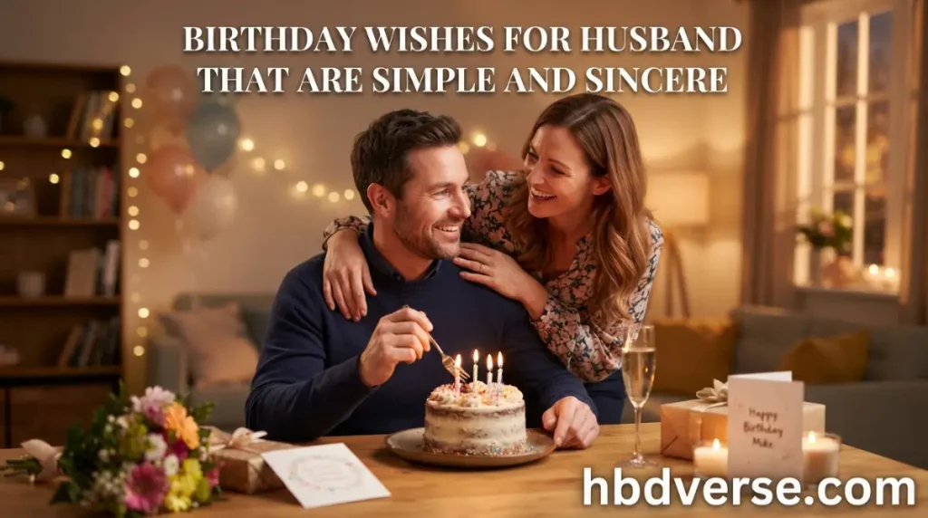 Birthday Wishes for Husband That Are Simple and Sincere