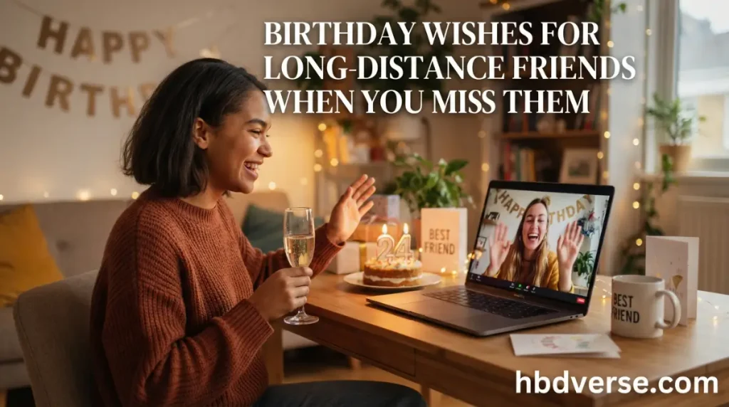 Birthday Wishes for Long-Distance Friends When You Miss Them
