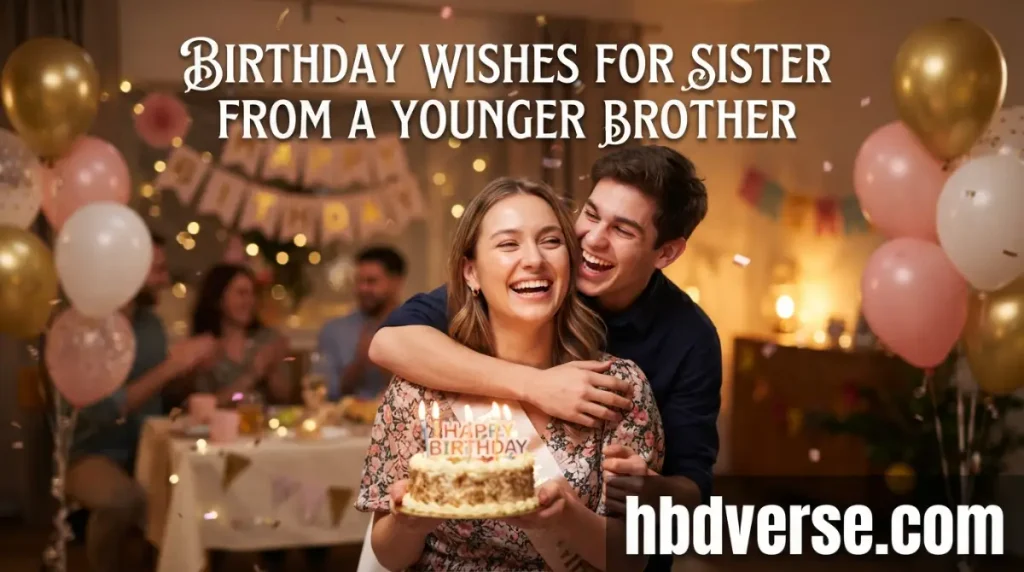 Birthday Wishes for Sister From a Younger Brother