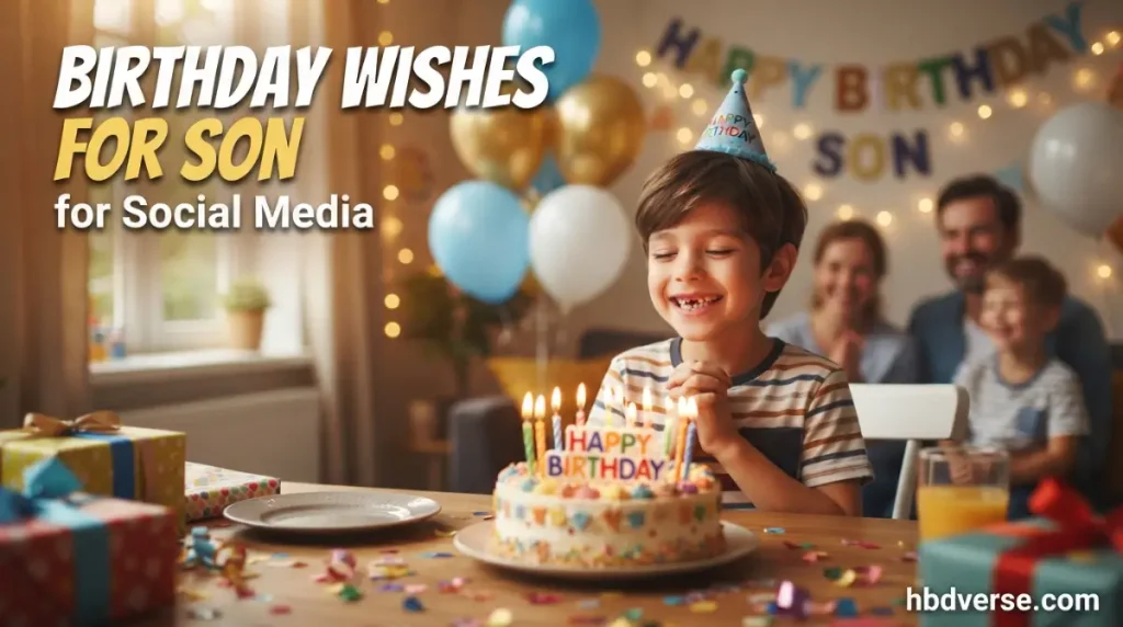 Birthday Wishes for Son for Social Media