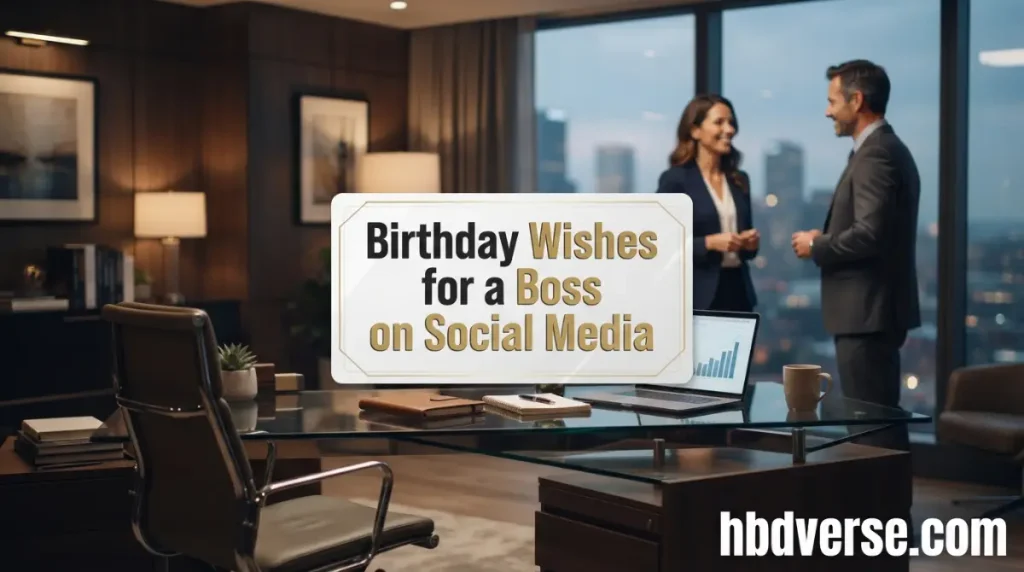 Birthday Wishes for a Boss on Social Media