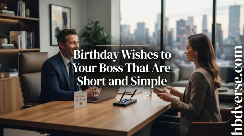 Birthday Wishes to Your Boss That Are Short and Simple