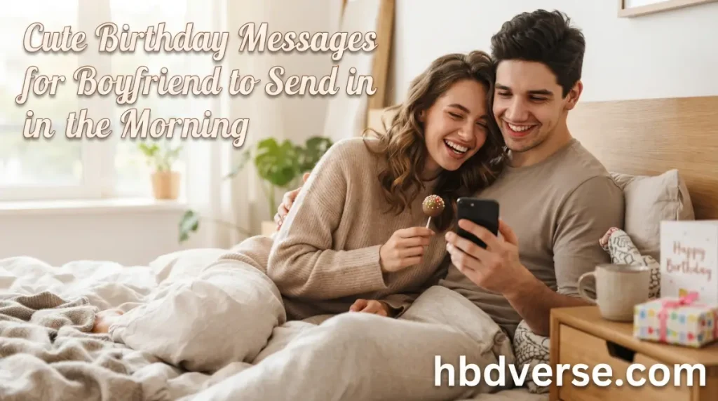 Cute Birthday Messages for Boyfriend to Send in the Morning