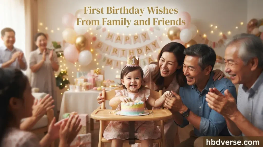 First Birthday Wishes From Family and Friends