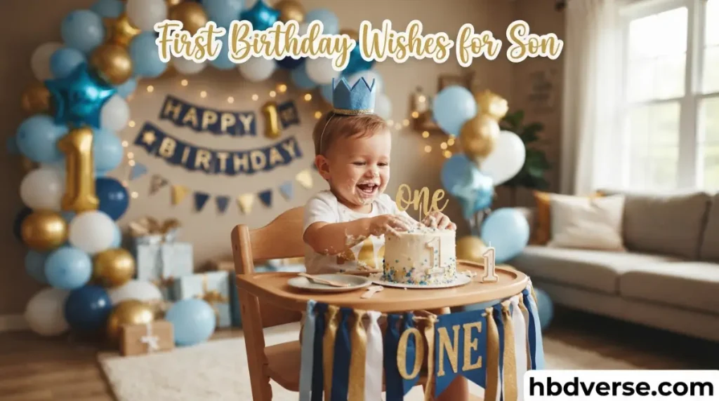 First Birthday Wishes for Son