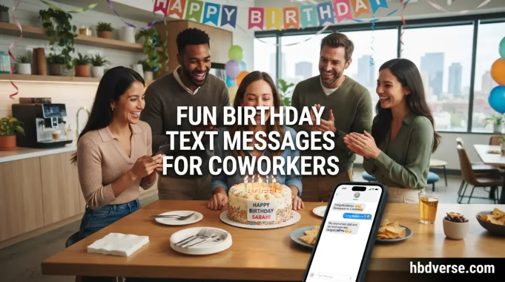 Fun Birthday Text Messages for Coworkers
