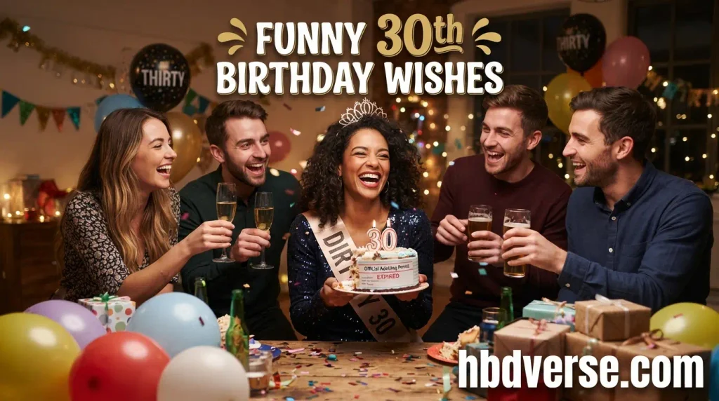 Funny 30th Birthday Wishes