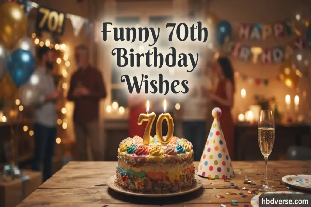 Funny 70th Birthday Wishes