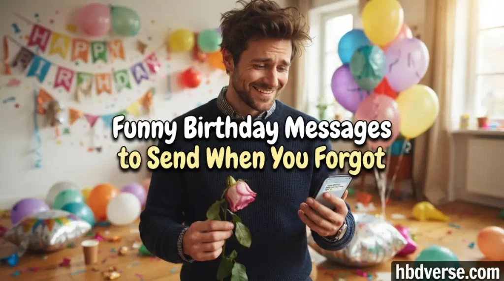 Funny Birthday Messages to Send When You Forgot