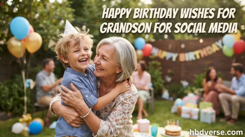 Happy Birthday Wishes for Grandson for Social Media