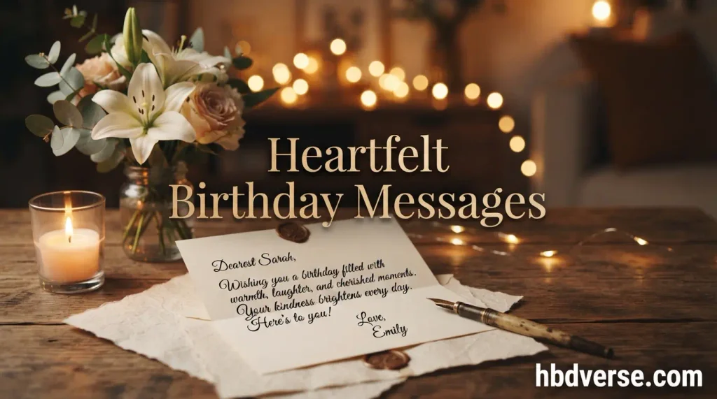 heartfelt birthday message