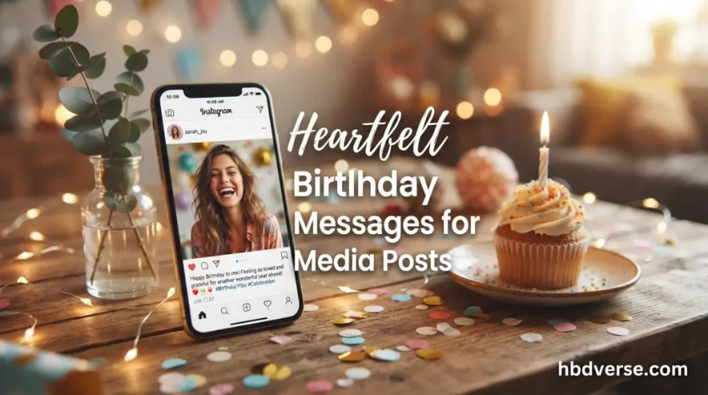 Heartfelt Birthday Messages for Social Media Posts
