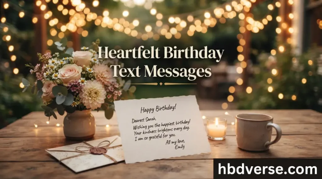 Heartfelt Birthday Text Messages