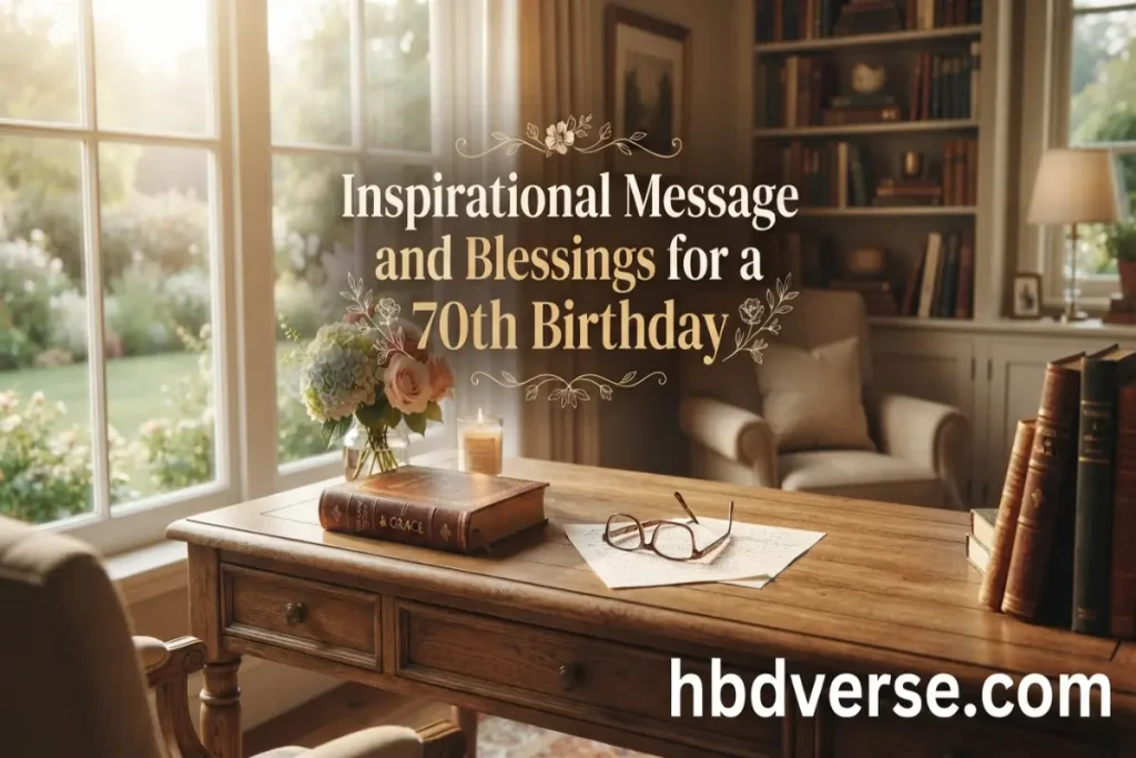 Inspirational Message and Blessings for a 70th Birthday