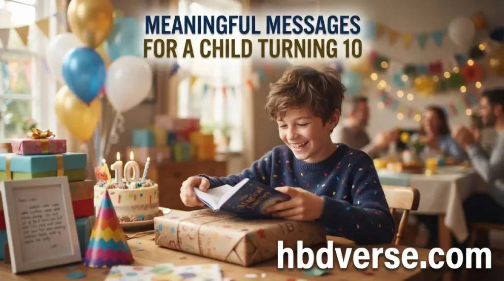 Meaningful Messages for a Child Turning 10