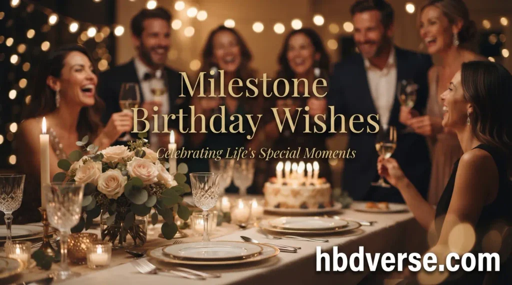 Milestone Birthday Wishes
