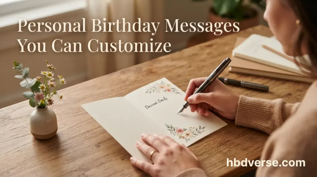 Personal Birthday Messages You Can Customize