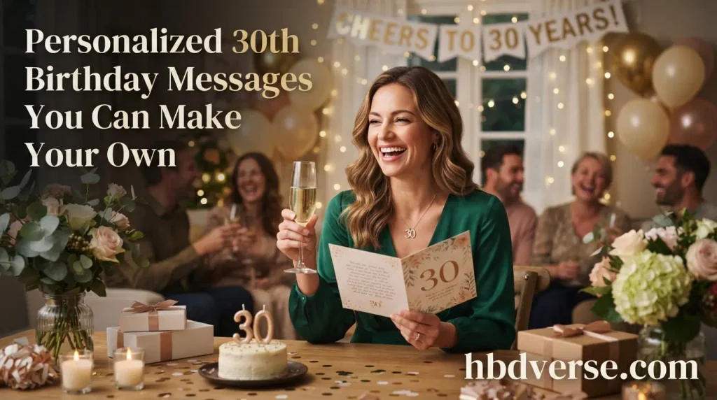 Personalized 30th Birthday Messages You Can Make Your Own