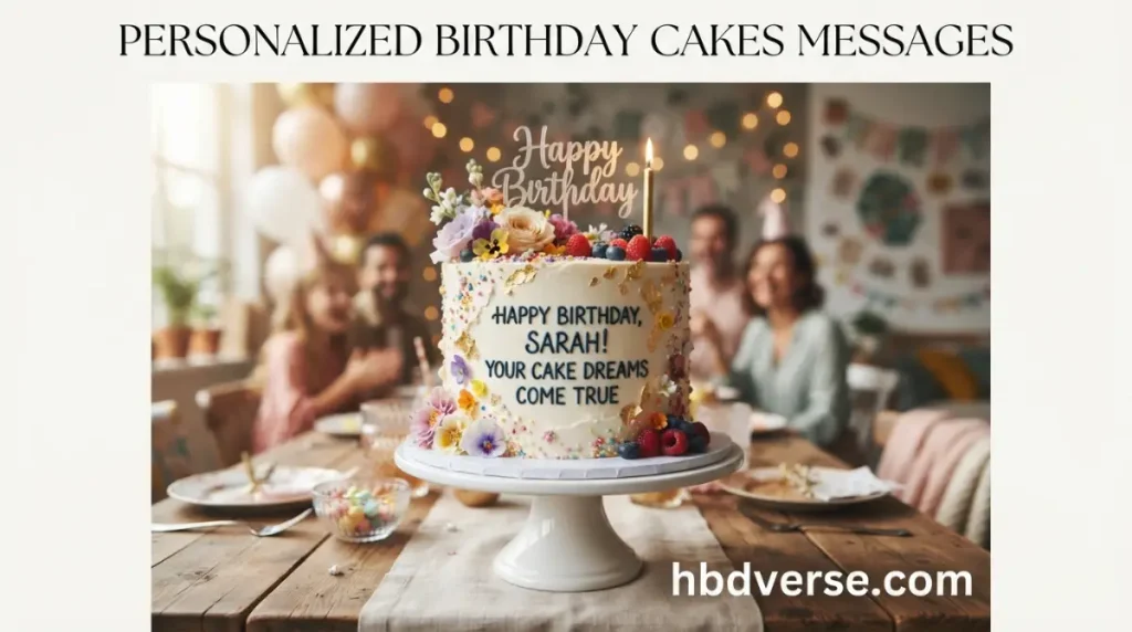 Personalized Birthday Cake Messages