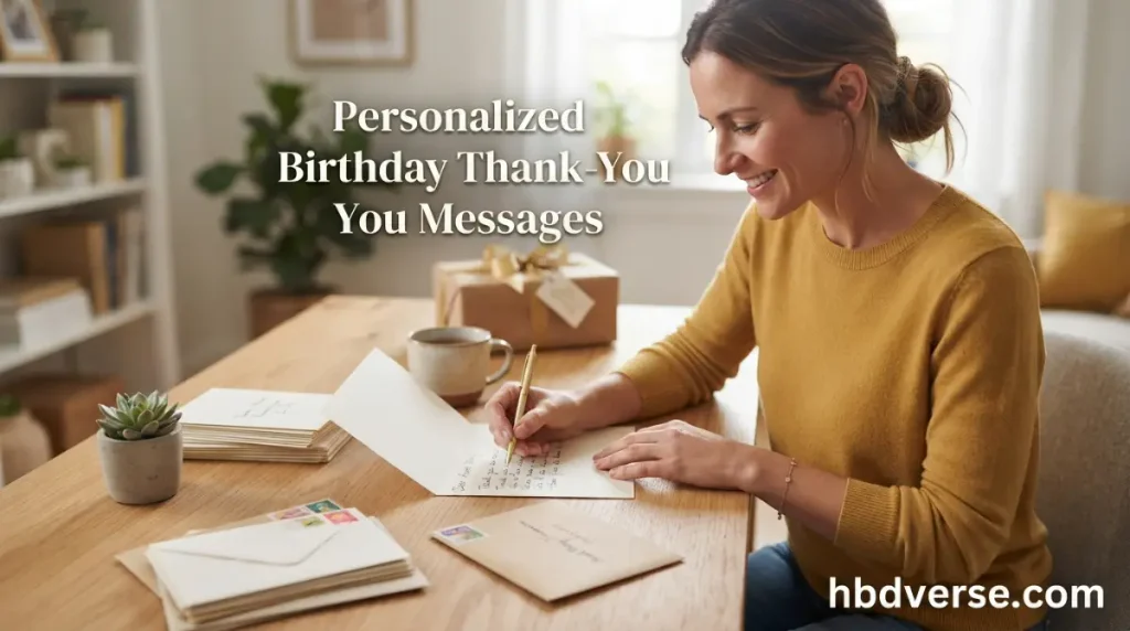 Personalized Birthday Thank-You Messages