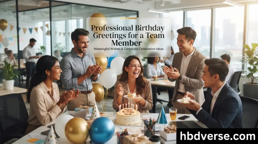 Professional Birthday Greetings for a Team Member