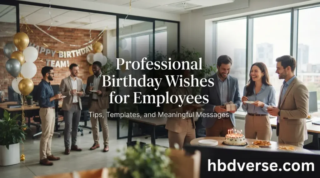 Professional Birthday Wishes for Employees