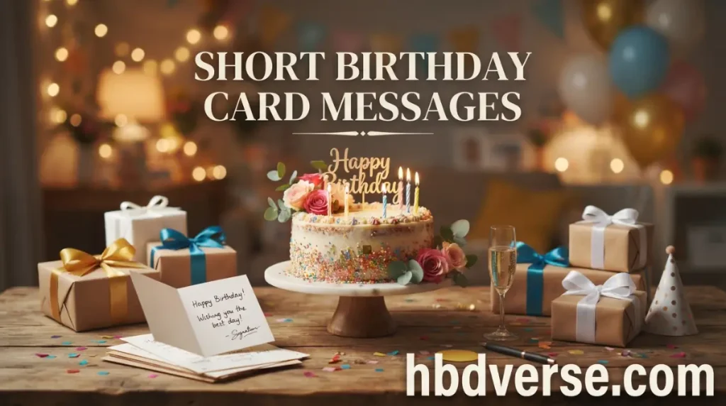 Short Birthday Card Messages