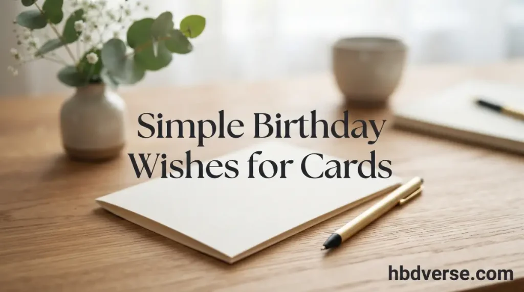 Simple Birthday Wishes for Cards