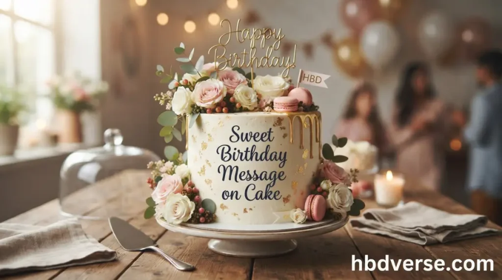 Sweet Birthday Message on Cake